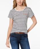 Maison Jules Embroidered Au Revoir T-shirt, Created For Macy's