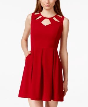 Speechless Juniors' Cutout A-line Dress