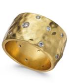 Kate Spade New York Gold-tone Crystal Wide Ring