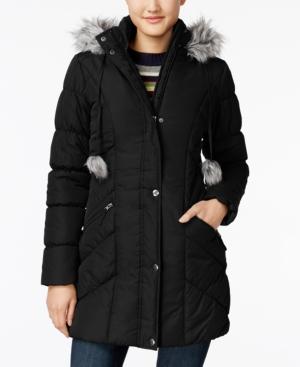 American Rag Faux-fur-trim Puffer Coat, Only At Macy's