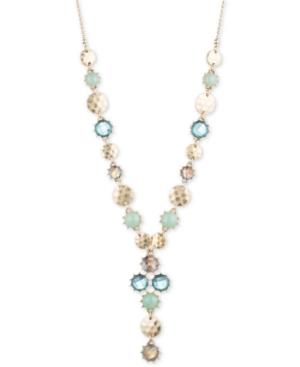 Lonna & Lilly Gold-tone Crystal And Stone Lariat Necklace
