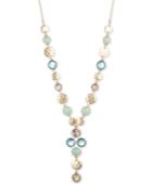 Lonna & Lilly Gold-tone Crystal And Stone Lariat Necklace