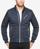 Guess Men's Player Quilted Full-zip Bomber Jacket