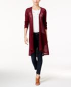 Style & Co Pointelle Duster Cardigan, Created For Macy's