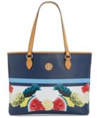 Giani Bernini Saffiano Fruit-print Large Tote, Only At Macy's