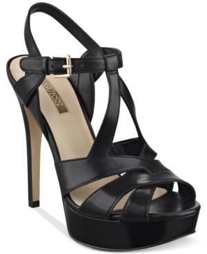 Guess Women's Kymma Strappy Platform Dress Sandals Women's Shoes