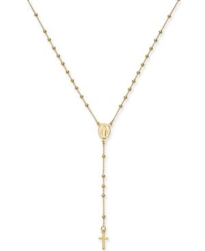 Giani Bernini Beaded Cross 18 Y-necklace, Created For Macy's