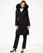 Calvin Klein Faux-fur-trim Knee-length Down Coat