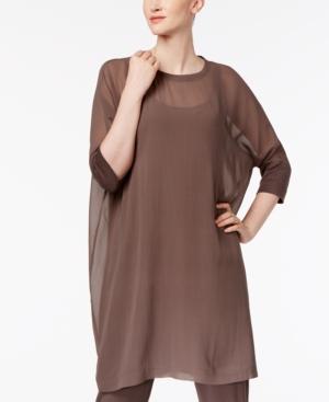 Eileen Fisher Silk-blend Shift Dress