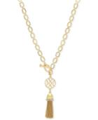 Ivanka Trump Gold-tone Crystal & Chain Tassel Pendant Necklace