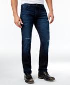 Guess Men's Slim-fit Straight Ripped Jeans