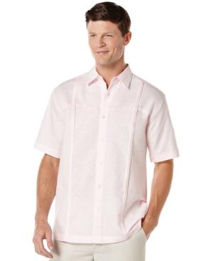 Cubavera Linen Pintuck Paneled Shirt