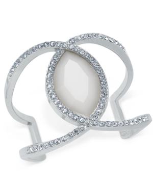 Inc International Concepts Large Stone And Pave Cuff Bracelet, Only At Macy's