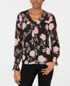 Guess Lisse Printed Flared-sleeve Blouse