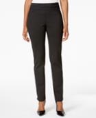 Charter Club Cambridge Print Ponte Slim-leg Pants, Created For Macy's