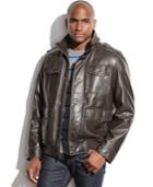 Dockers Faux-shearling-lined Faux Leather Jacket