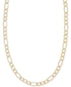 Figaro Chain 22" Necklace In 14k Gold