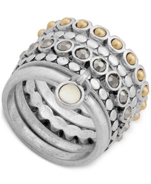 Lucky Brand Two-tone Multi-row Stack-look Ring