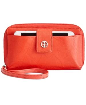 Giani Bernini Sandalwood Leather Tech Wristlet, Only At Macy's
