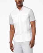 Sean John Men's Colorblocked Pintuck Pocket Shirt