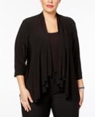 R & M Richards Plus Size Swing Shrug