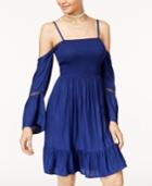 American Rag Juniors' Cold-shoulder Fit & Flare Dress, Created For Macy's