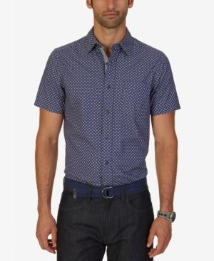 Nautica Men's Dot-print Short-sleeve Shirt