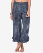 Volcom Juniors' Cropped Ruffle-detail Pants