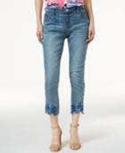 Inc International Concepts Embroidered Skinny Jeans, Only At Macy's