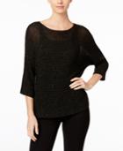 Eileen Fisher Metallic Dolman-sleeve Sweater, Regular & Petite