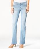 Earl Jeans Juniors' Embellished-pocket Light Wash Barely-bootcut Jeans