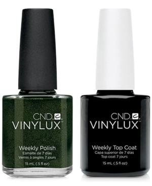 Creative Nail Design Vinylux Pretty Poison Nail Polish & Top Coat (two Items), 0.5-oz, From Purebeauty Salon & Spa
