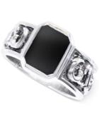 Effy Men's Onyx Ring In Sterling Silver (2 Ct. T.w.)