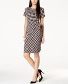 Nine West Printed Side-tie Dress