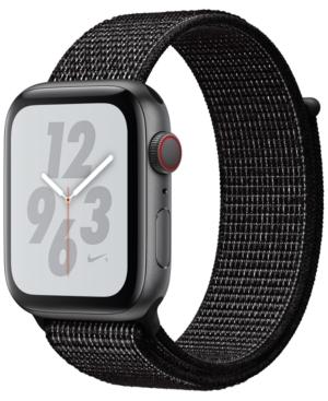Apple Watch Nike+ Series 4 Gps + Cellular, 44mm Space Gray Aluminum Case With Black Nike Sport Loop