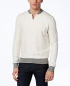 Tommy Hilfiger Men's Carlos Contrast 1/4 Zip Sweater