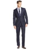 Dkny Navy Solid Extra-slim-fit Suit