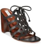 Cole Haan Claudia Block-heel Lace-up Sandals Women's Shoes