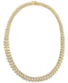 Victoria Townsend Diamond Leaf Necklace (1 Ct. T.w.) In 18k Yellow Gold Over Sterling Silver-plated Brass Or Sterling Silver-plated Brass