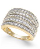 Diamond Five Row Statement Ring (1 Ct. T.w.) In 14k Gold