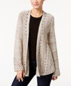 Style & Co Petite Open-knit Cardigan, Only At Macy's
