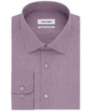 Calvin Klein Rosewood Micro Check Dress Shirt