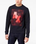 Armani Exchange Men's Logo-print Fleece Sweatshirt