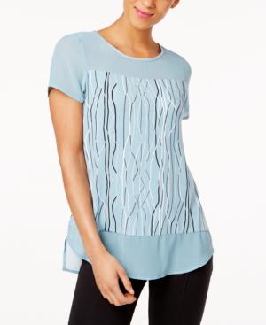 Vince Camuto Mixed-media Top