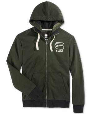 G-star Raw Men's Graphic Zip-up Hoodie, A Macy's Exclusive Style