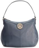 Tommy Hilfiger Maggie Pebble Leather Large Hobo