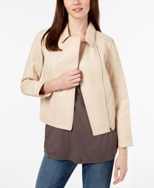 Eileen Fisher Leather Moto Jacket
