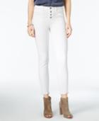 William Rast Frayed White Wash Ankle Jeans