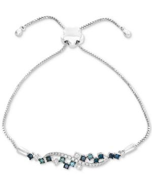 Effy Diamond Cluster Slider Bracelet (3/4 Ct. T.w.) In 14k White Gold