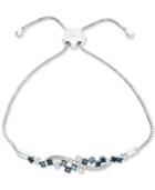 Effy Diamond Cluster Slider Bracelet (3/4 Ct. T.w.) In 14k White Gold